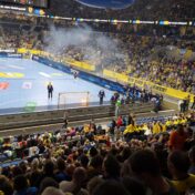 Die SAP Arena in Mannheim vor dem Spiel der Rhein-Neckar Löwen gegen den THW Kiel